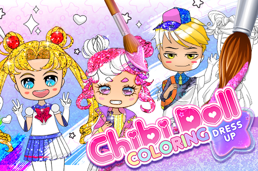  Thumb Chibi Doll Coloring & Dress Up
