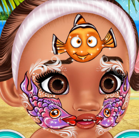  Thumb Baby Moana Face Art 