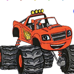  Thumb Monster Machines Coloring
