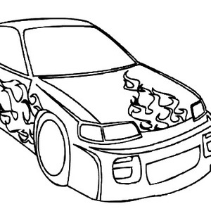 Racing Cars Coloring Book - Create your own paintings!
