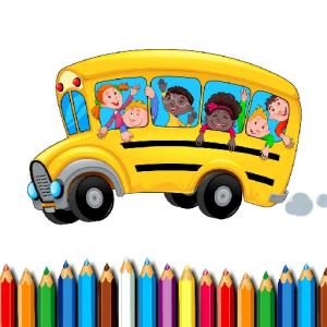  Thumb School Bus Coloring Book