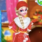 Christmas Elsa As Santa