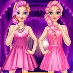 Rapunzel And Anna Pink Style 