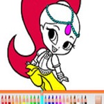 Shimmer And Shine Pencil Coloring