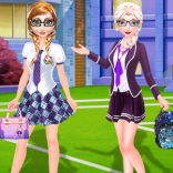 Frozen Sisters Back To School 